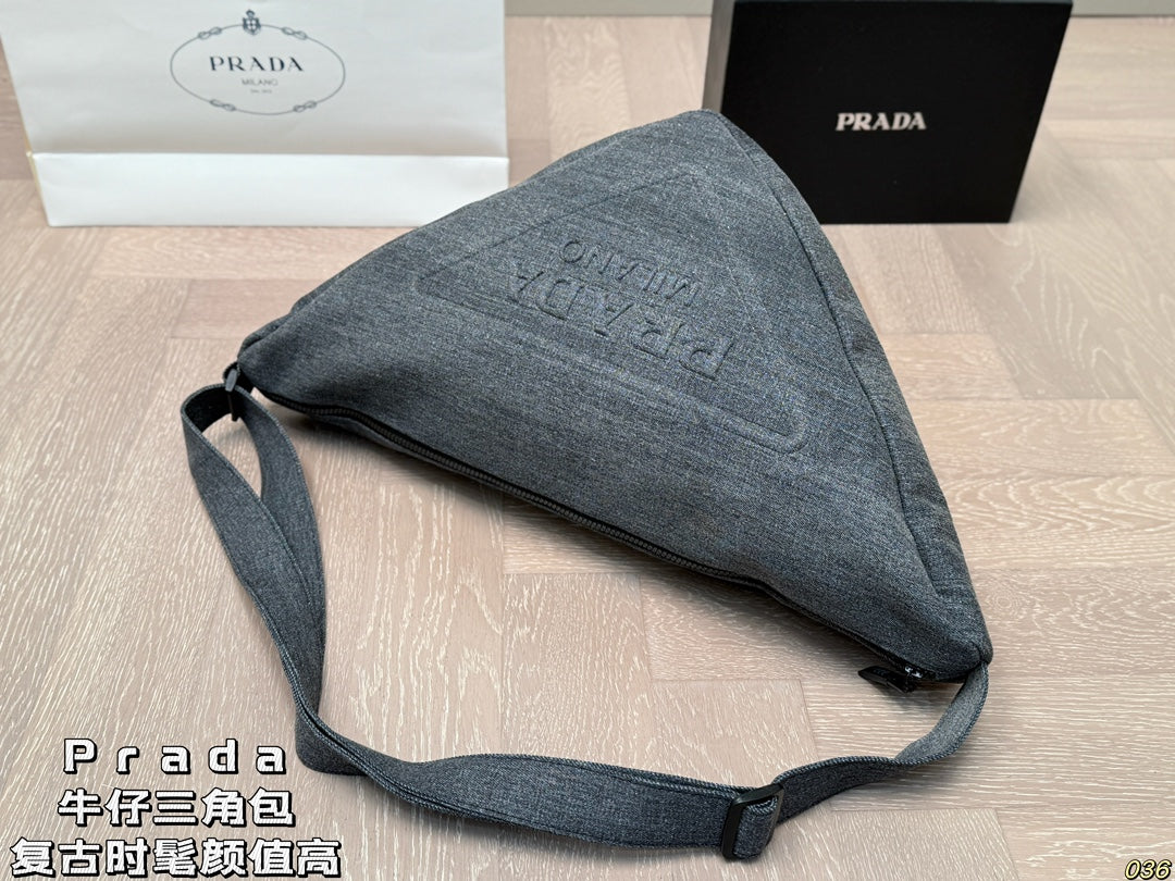 Pra new arrival denim crossbody bag size:50 * 29 cm