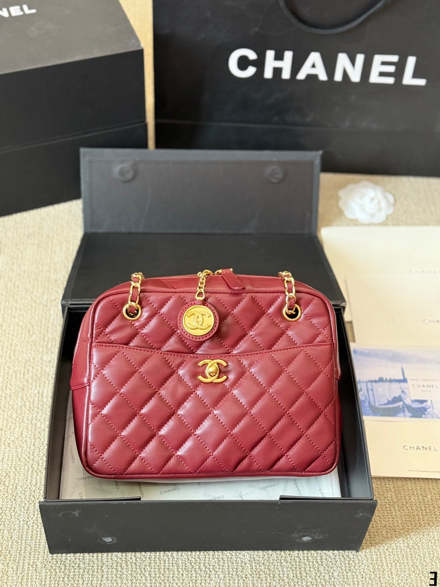 Cc new arrival 24K camera bag size: 25*17 cm