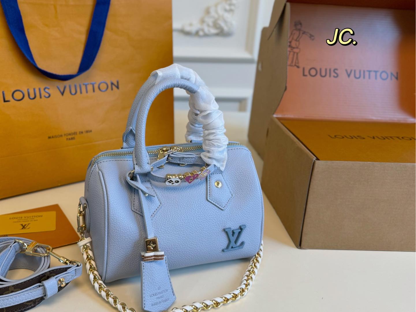 Louis new arrival speedy bag size: 20*15 cm