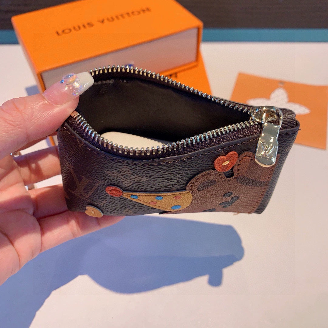 Louis new arrival coin earphone bag wallet