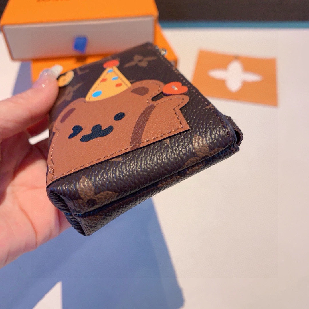 Louis new arrival coin earphone bag wallet