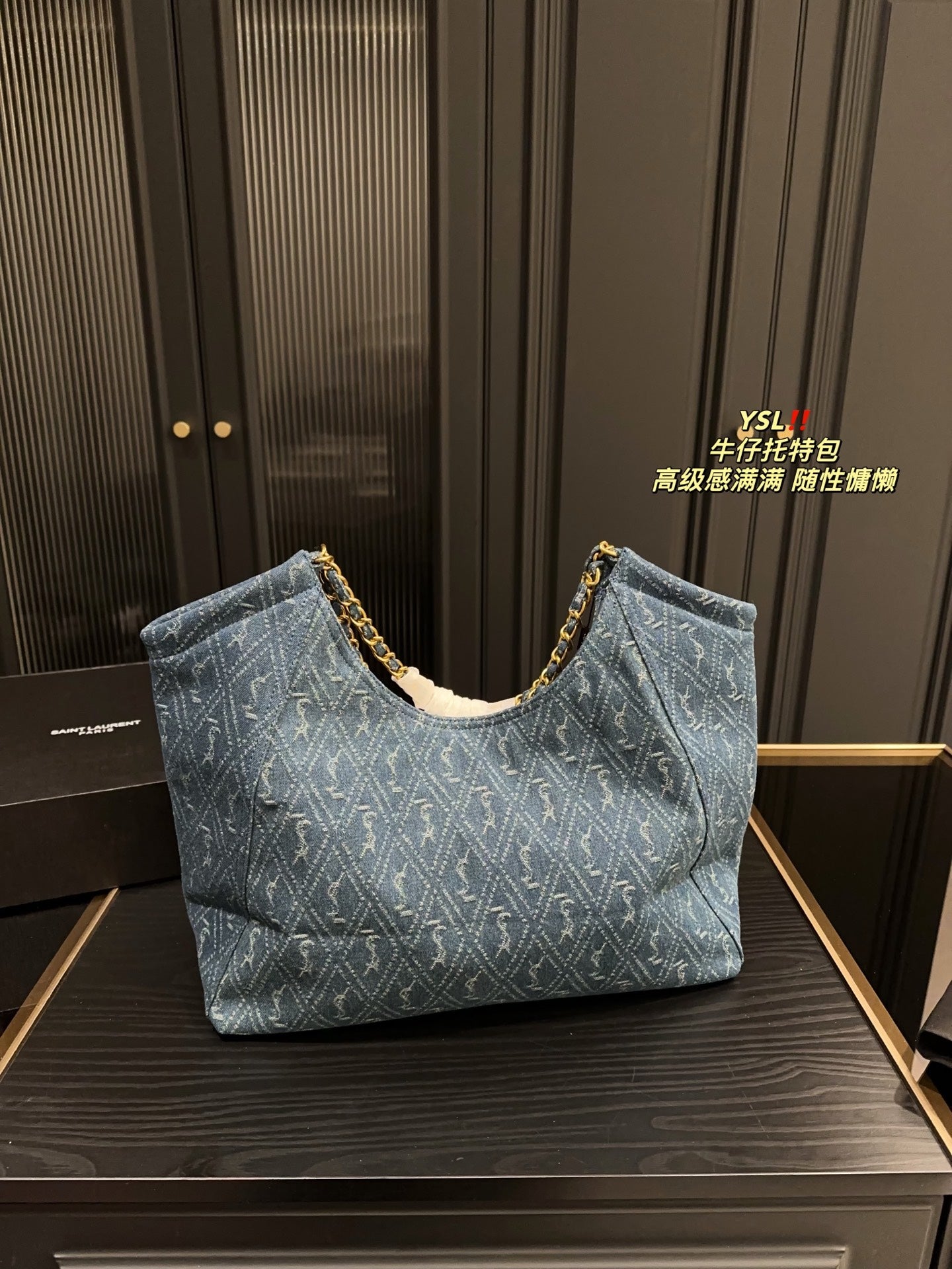 Y new arrival denim tote bag size: 39*35 cm