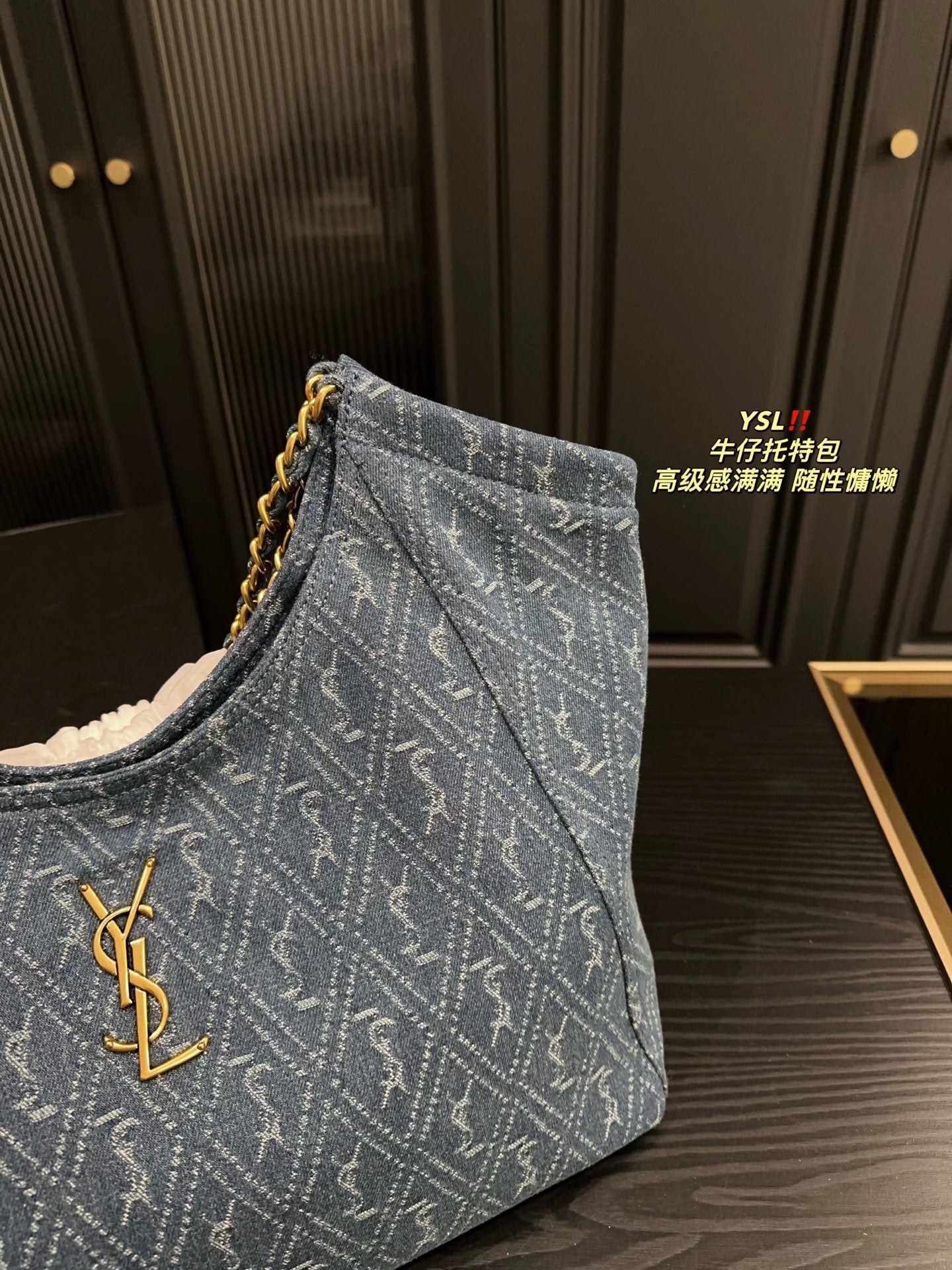 Y new arrival denim tote bag size: 39*35 cm