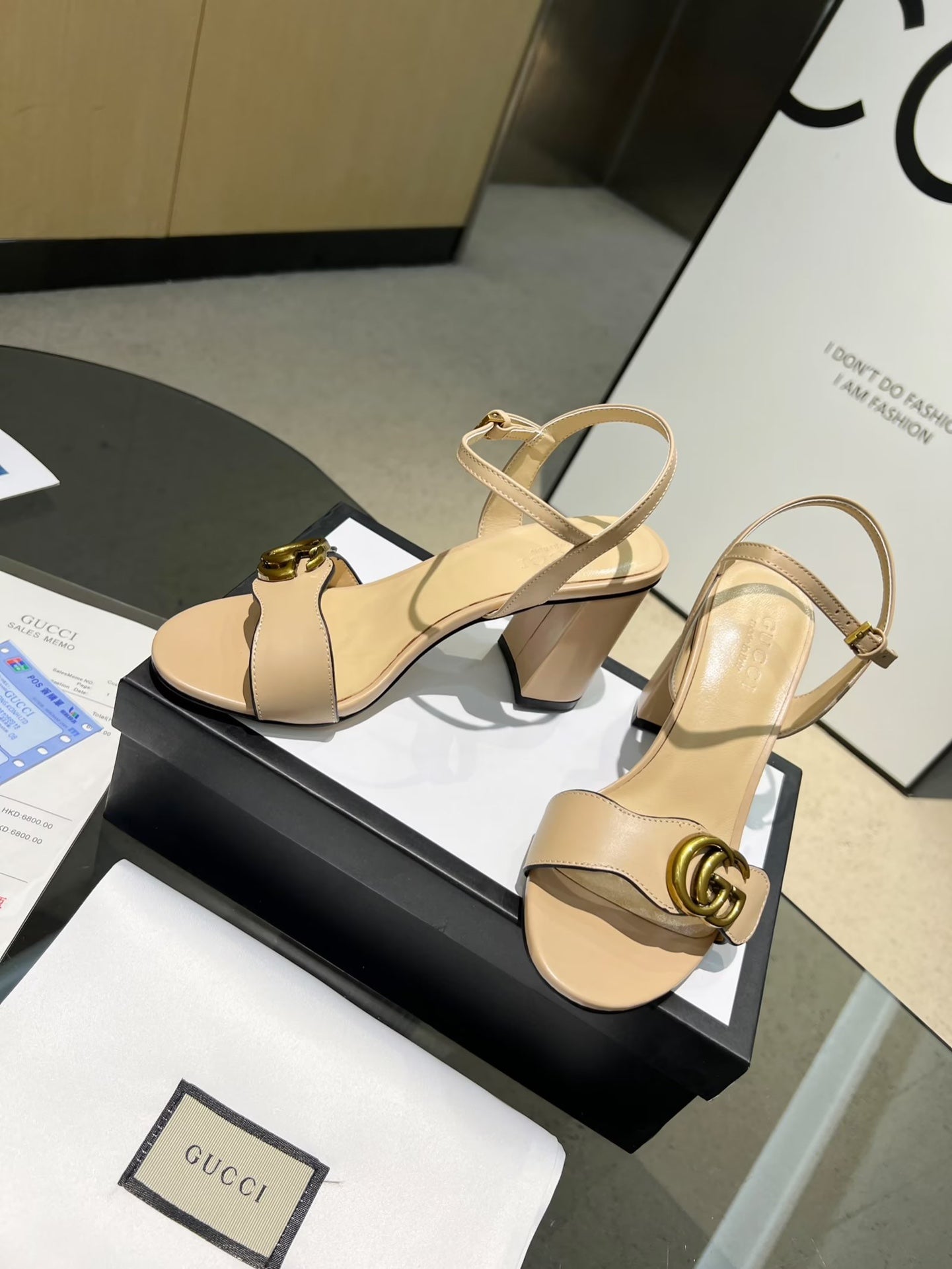 GG new arrival women heels 8 cm