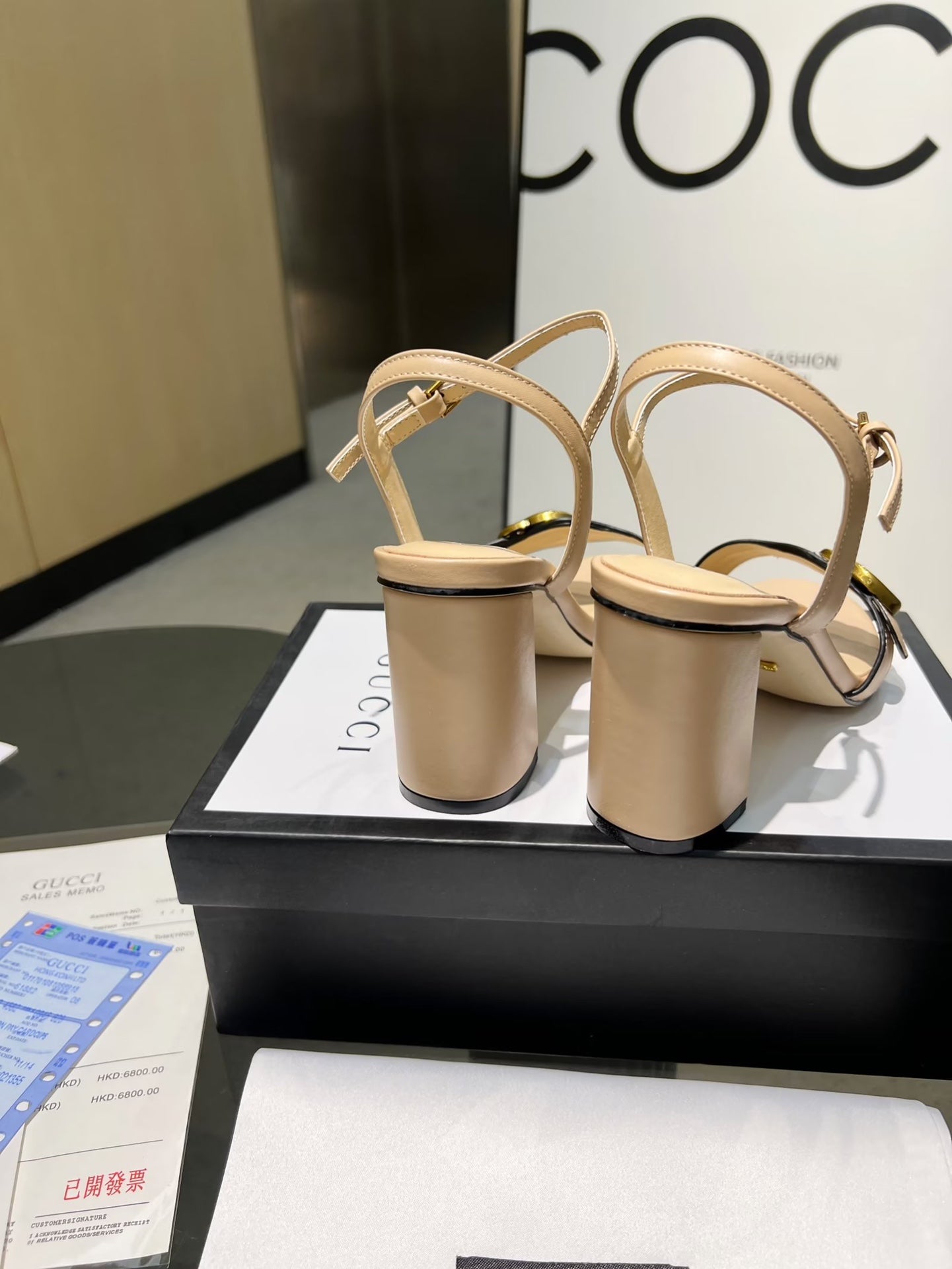 GG new arrival women heels 8 cm