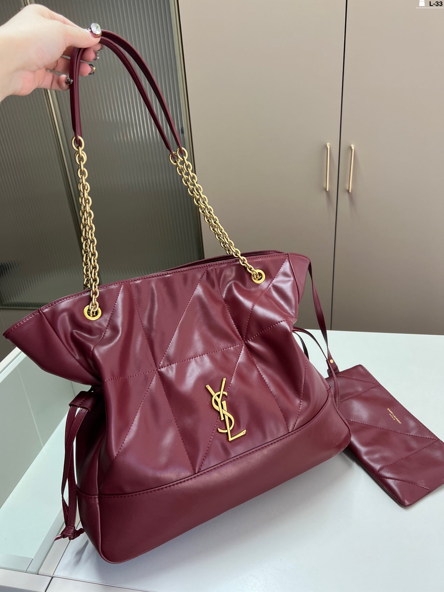 Y new arrival jamie large pochon tote bag size: 33 cm