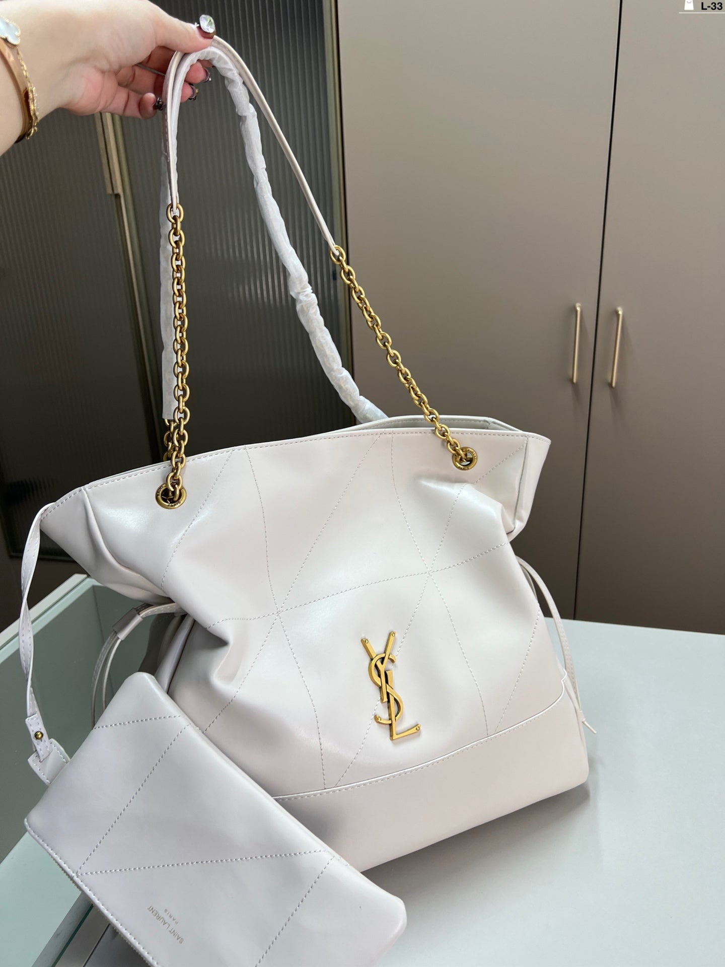 Y new arrival jamie large pochon tote bag size: 33 cm