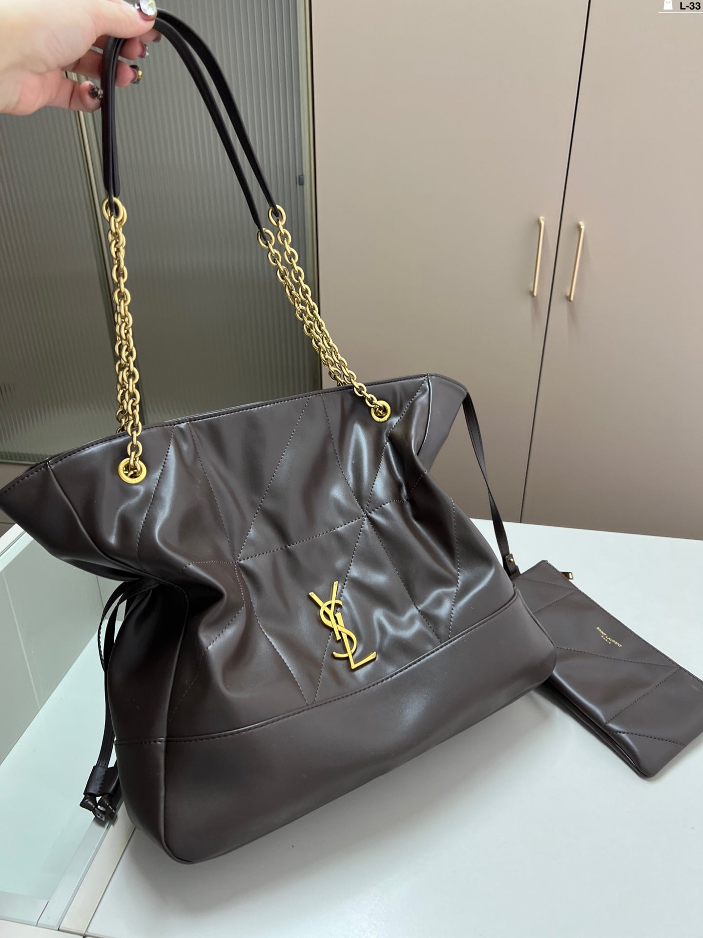 Y new arrival jamie large pochon tote bag size: 33 cm