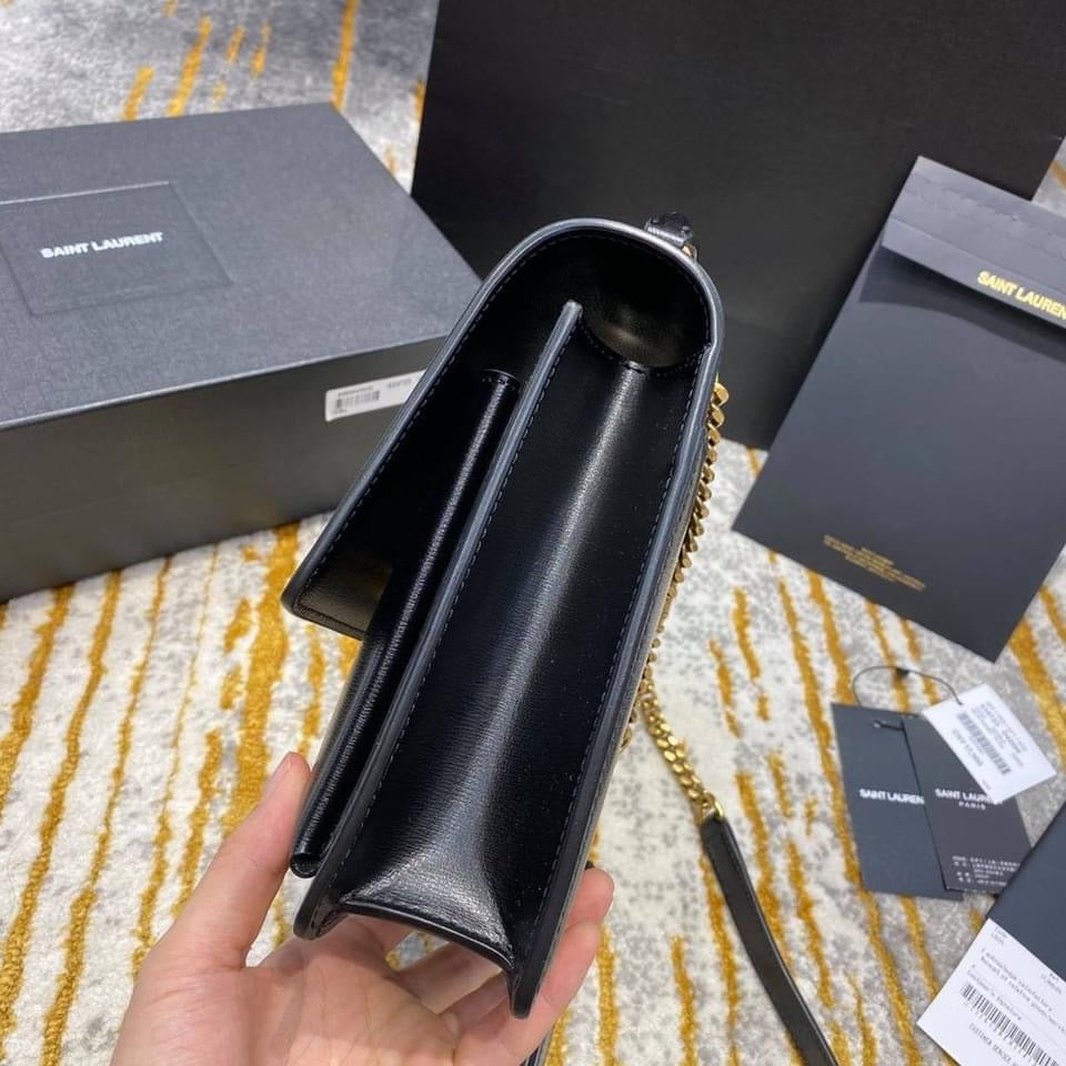 Y Medium Sunset Satchel in Smooth Leather Bag