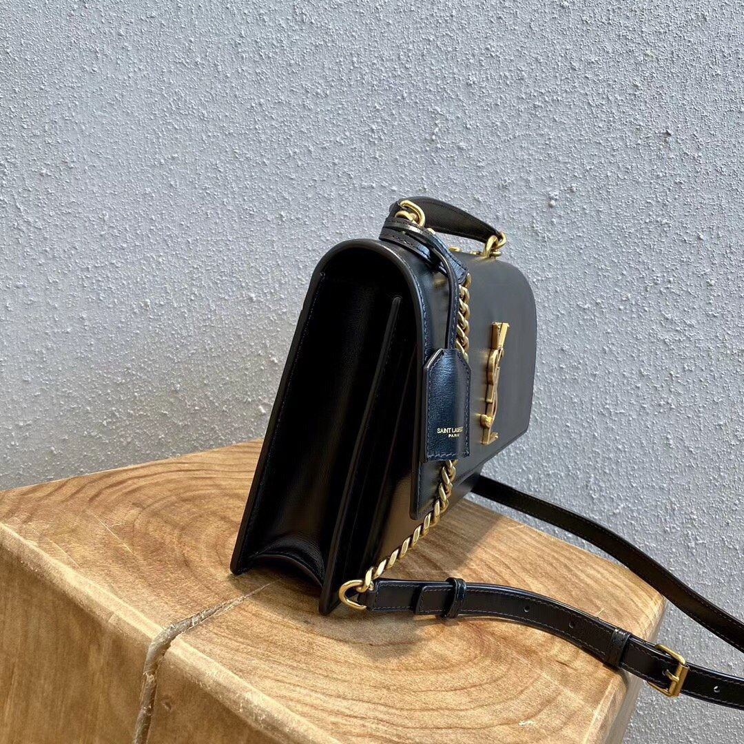 Y MEDIUM SUNSET SATCHEL IN SMOOTH LEATHER