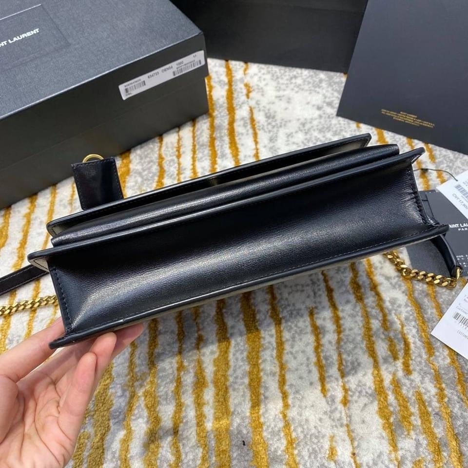 Y Medium Sunset Satchel in Smooth Leather Bag