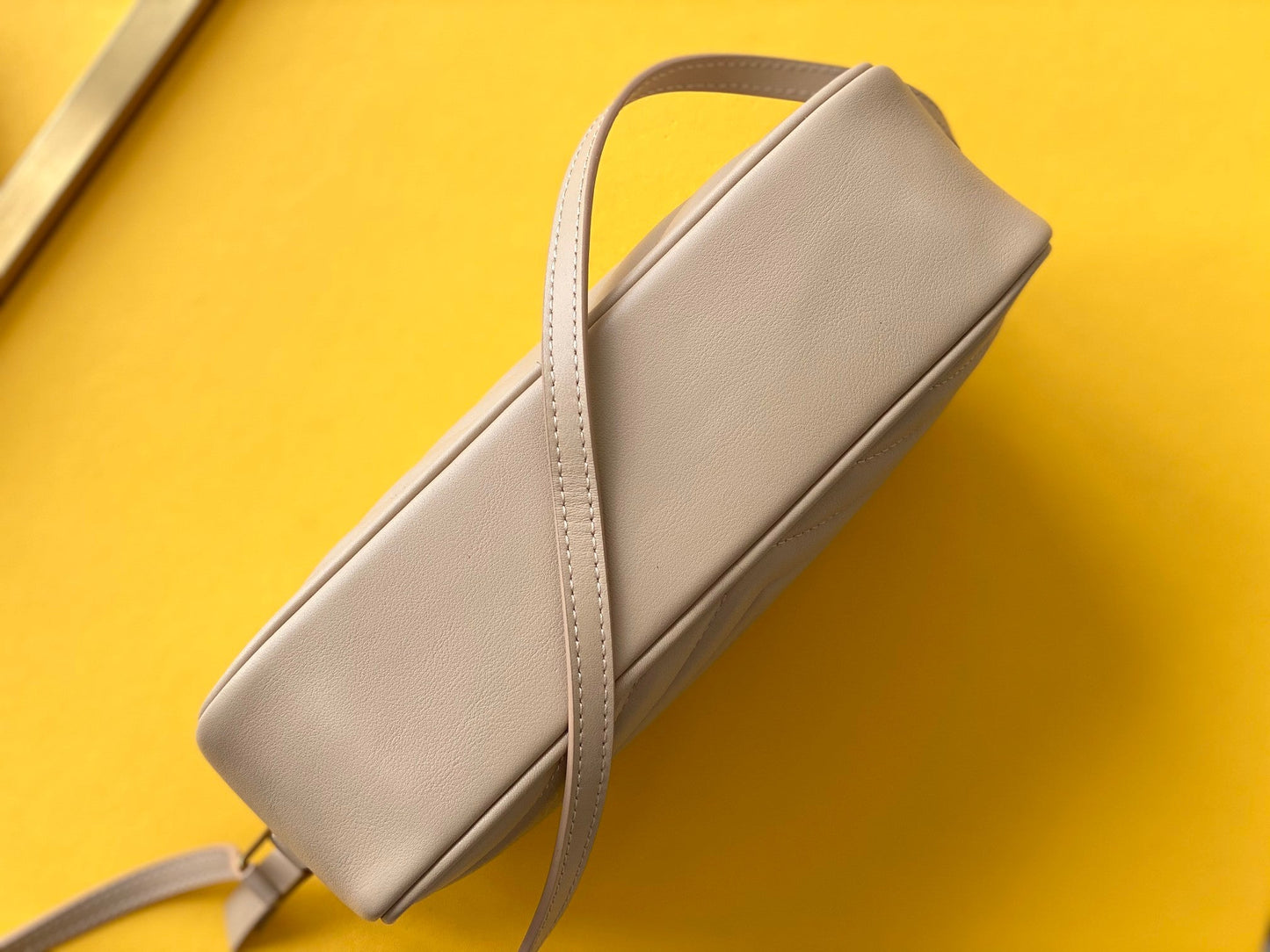 Y Lou Camera Bag In Quilted Leather