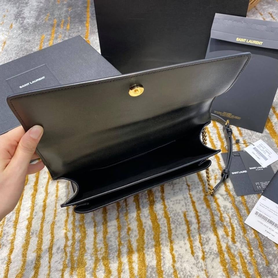 Y Medium Sunset Satchel in Smooth Leather Bag