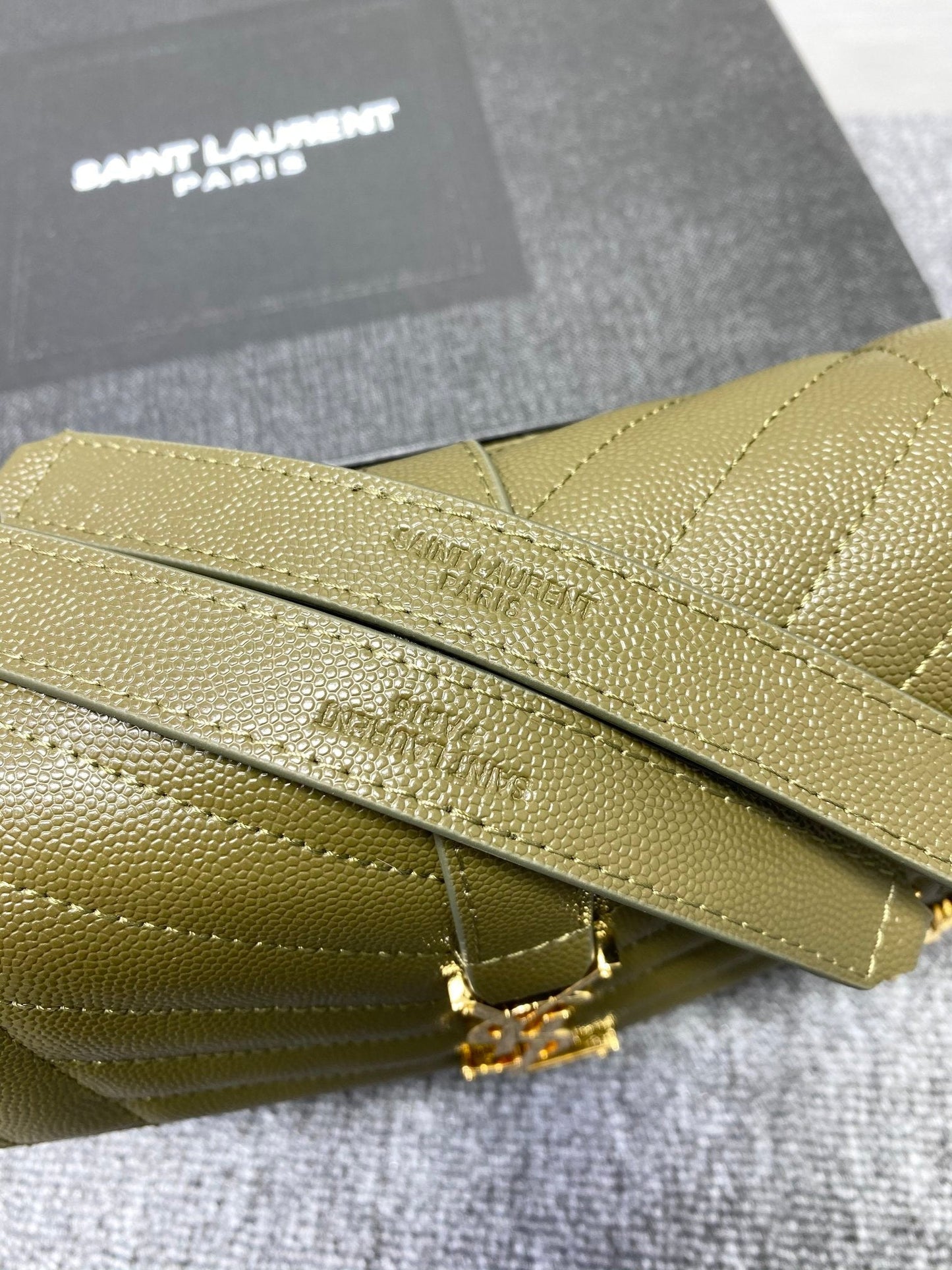 Y  Envelope Medium Bag In Mix Matelasse Grain  De Poudre Embossed Leather