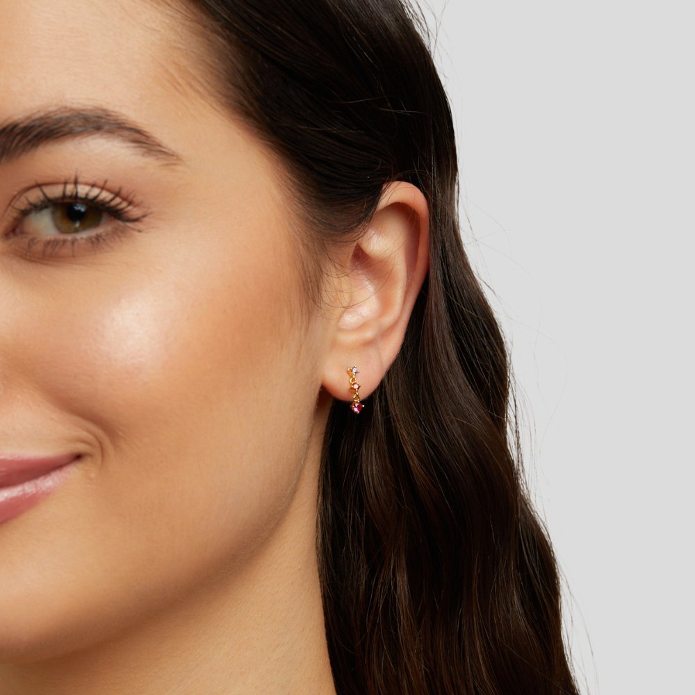 Jamila Amethyst Crystal Earrings