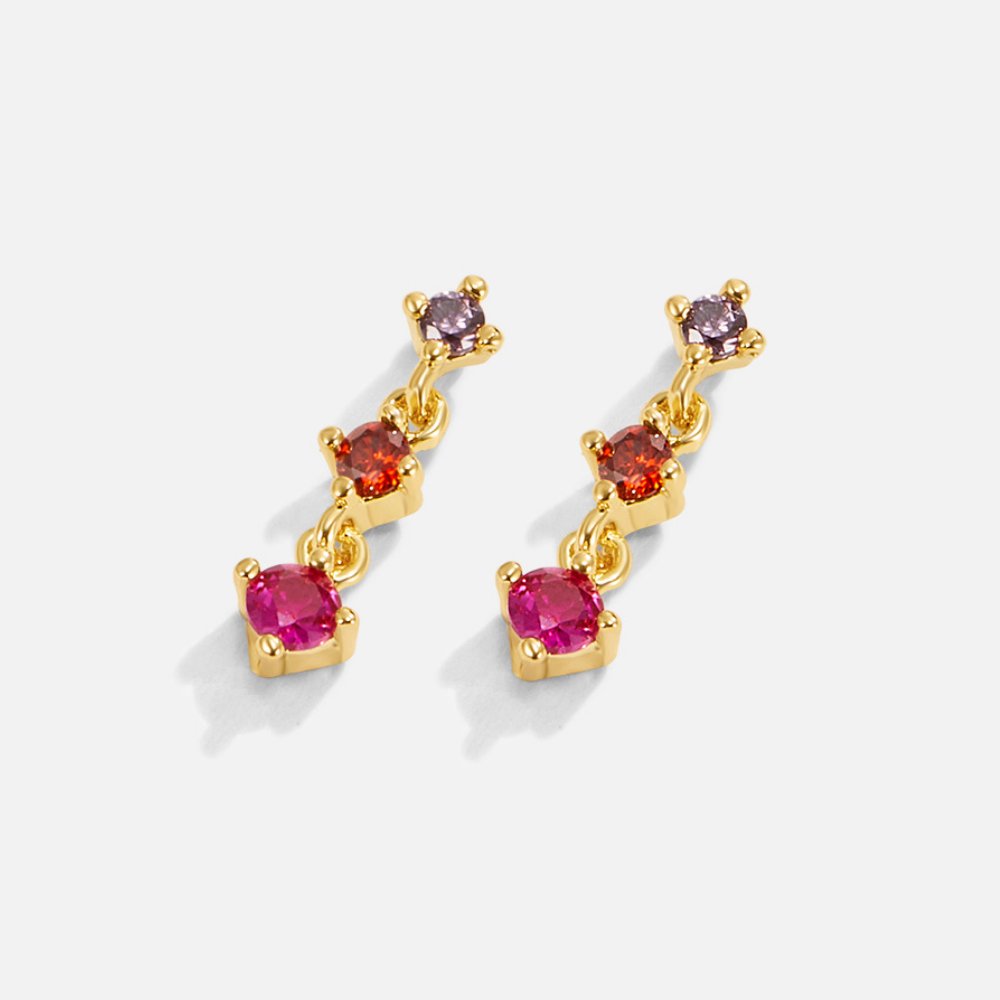 Jamila Amethyst Crystal Earrings