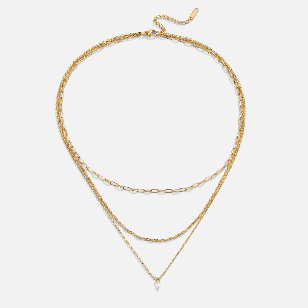 Jana Triple Chain Necklace