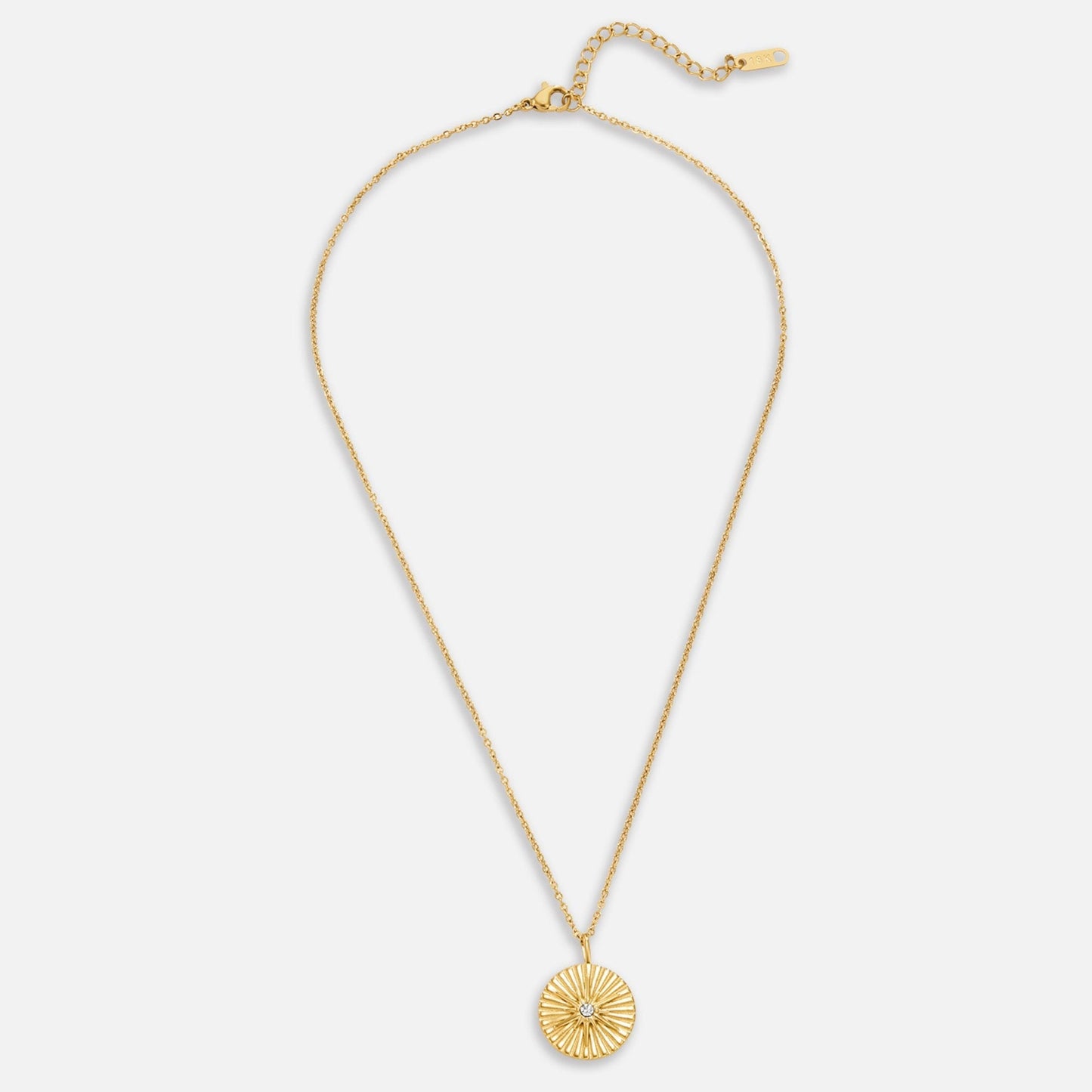 Luna Starburst Coin Necklace