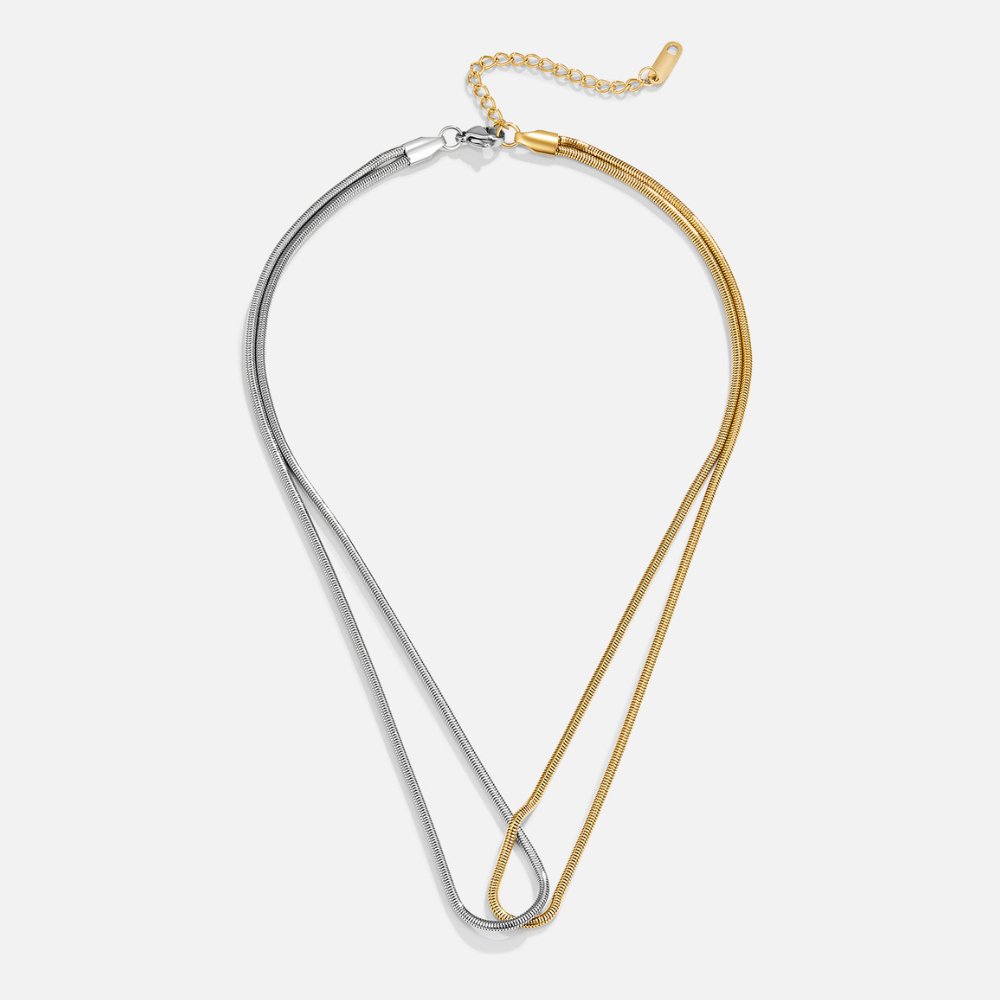 Mari Gold & Silver Necklace