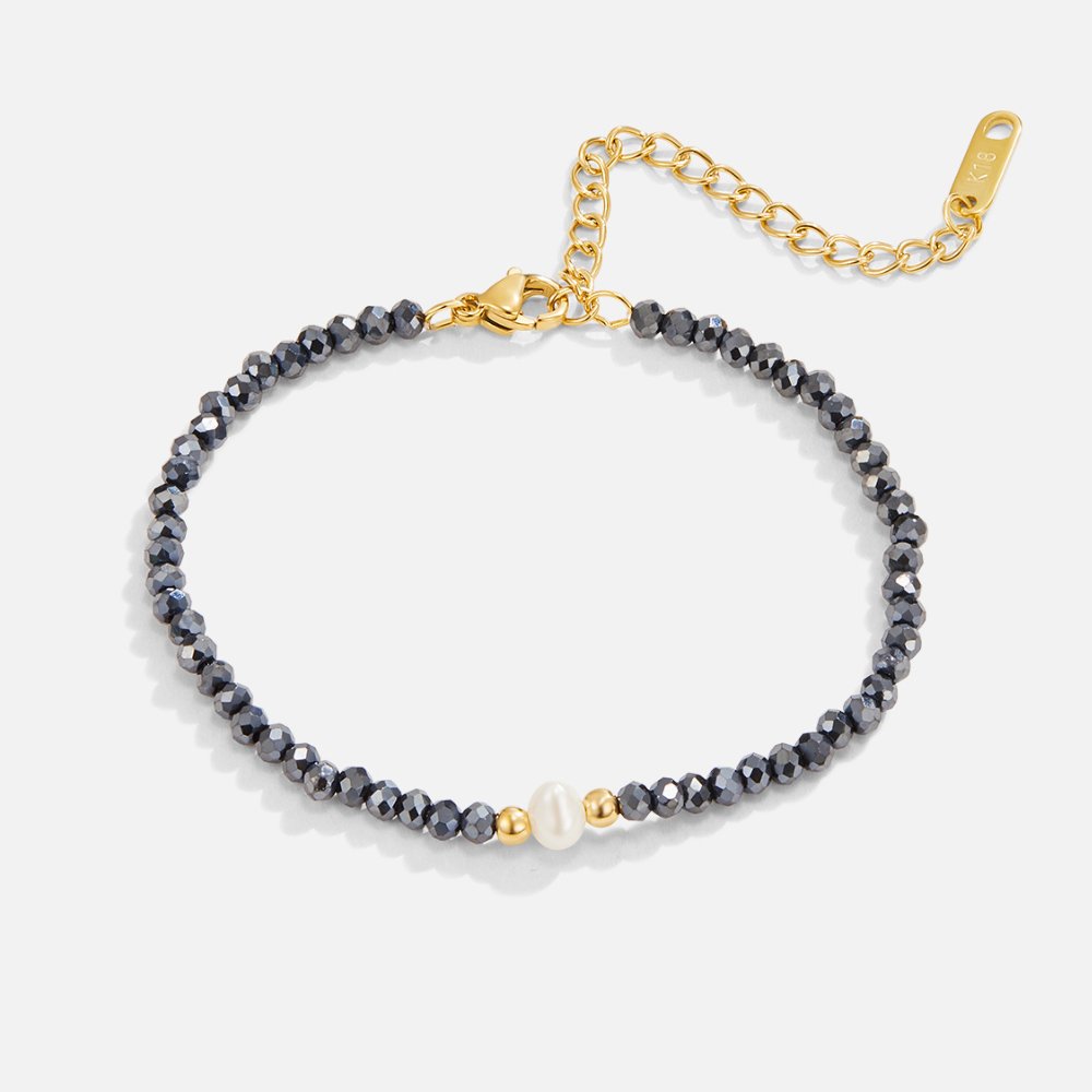 Midnight Pearl Bracelet