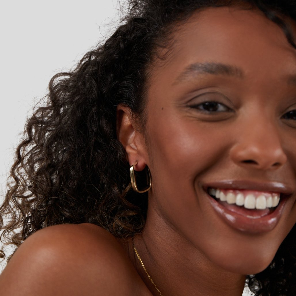 Mila Geometric Hoop Earrings