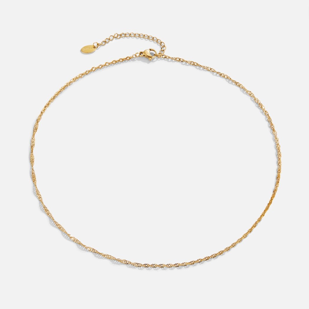 Mila Twist Gold Chain Necklace