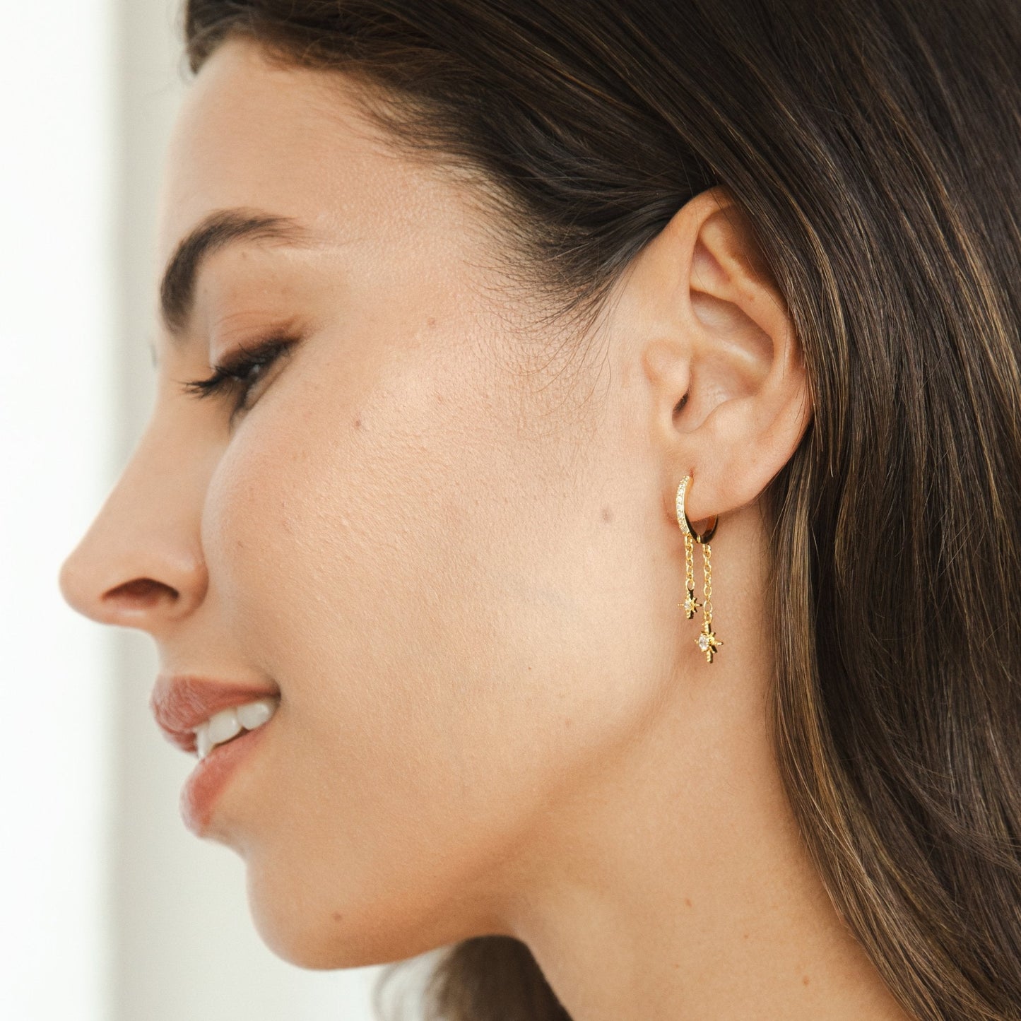 Nala Star Crystal Drop Earrings