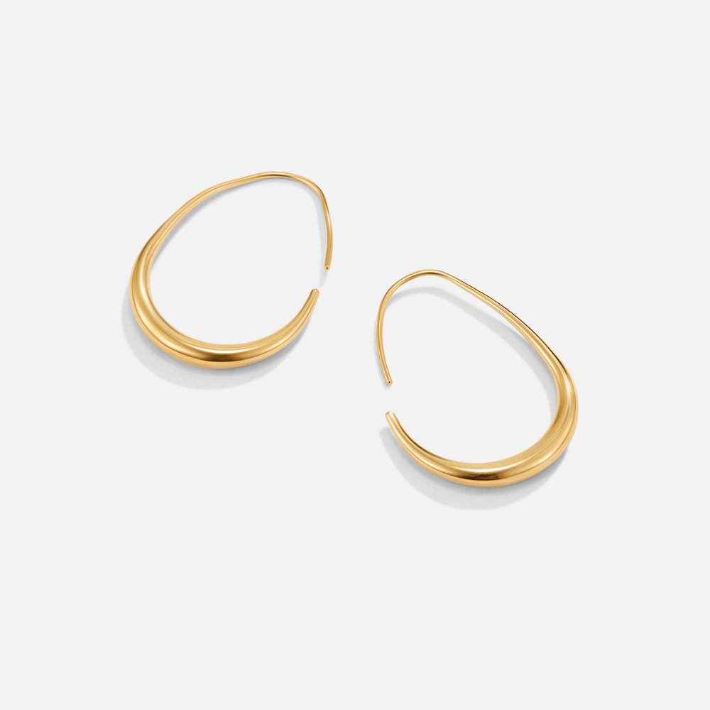 Nica Gold Hoop Earrings