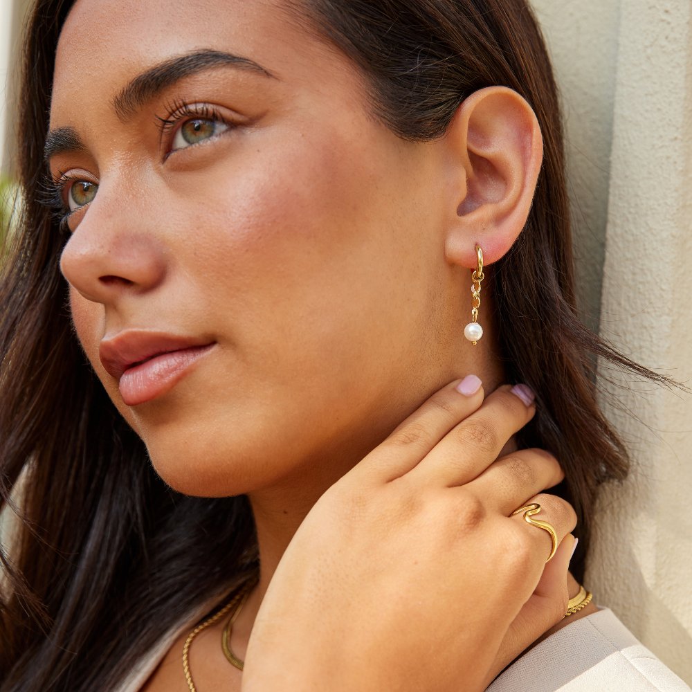 Rini Pearl Tassel Earrings