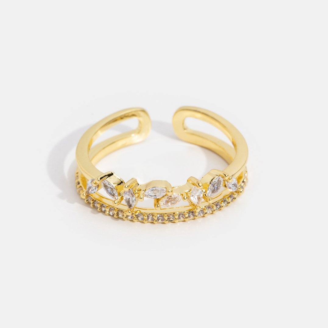 14K Gold Crystal Rings