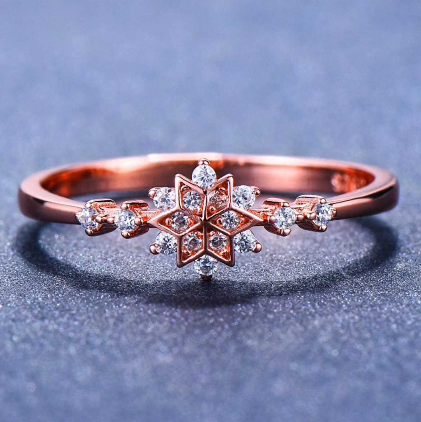 925 Sterling Silver Snowflake Ring