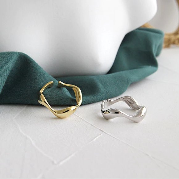 925 Sterling Silver Wave Ring