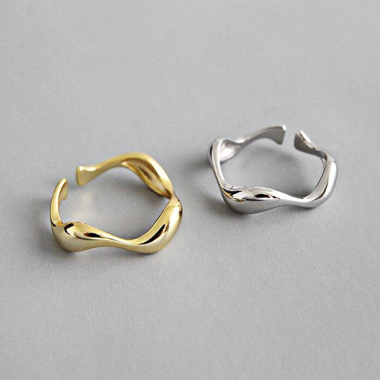 925 Sterling Silver Wave Ring