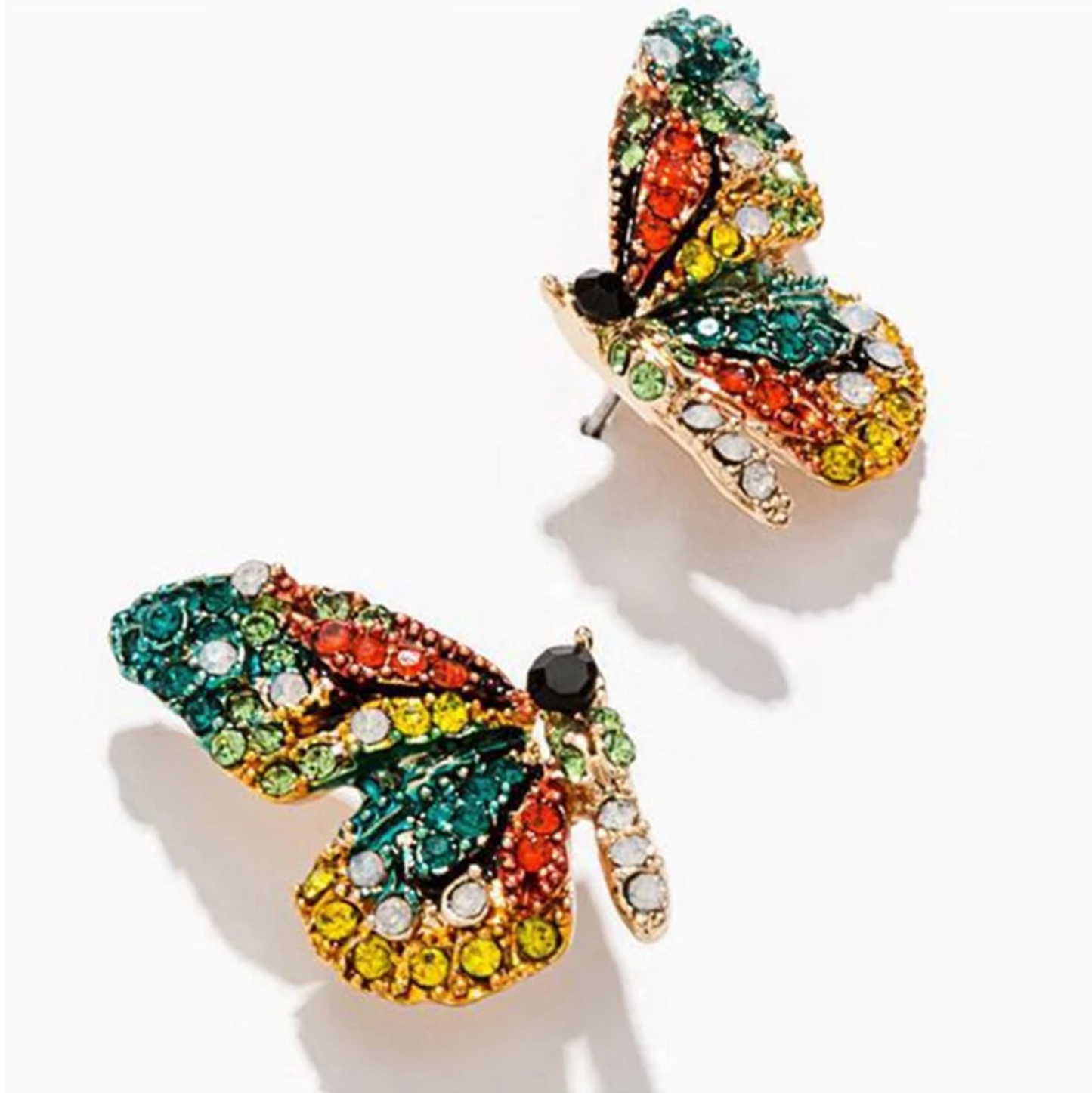 Boucles d'Oreilles Papillon Coloré