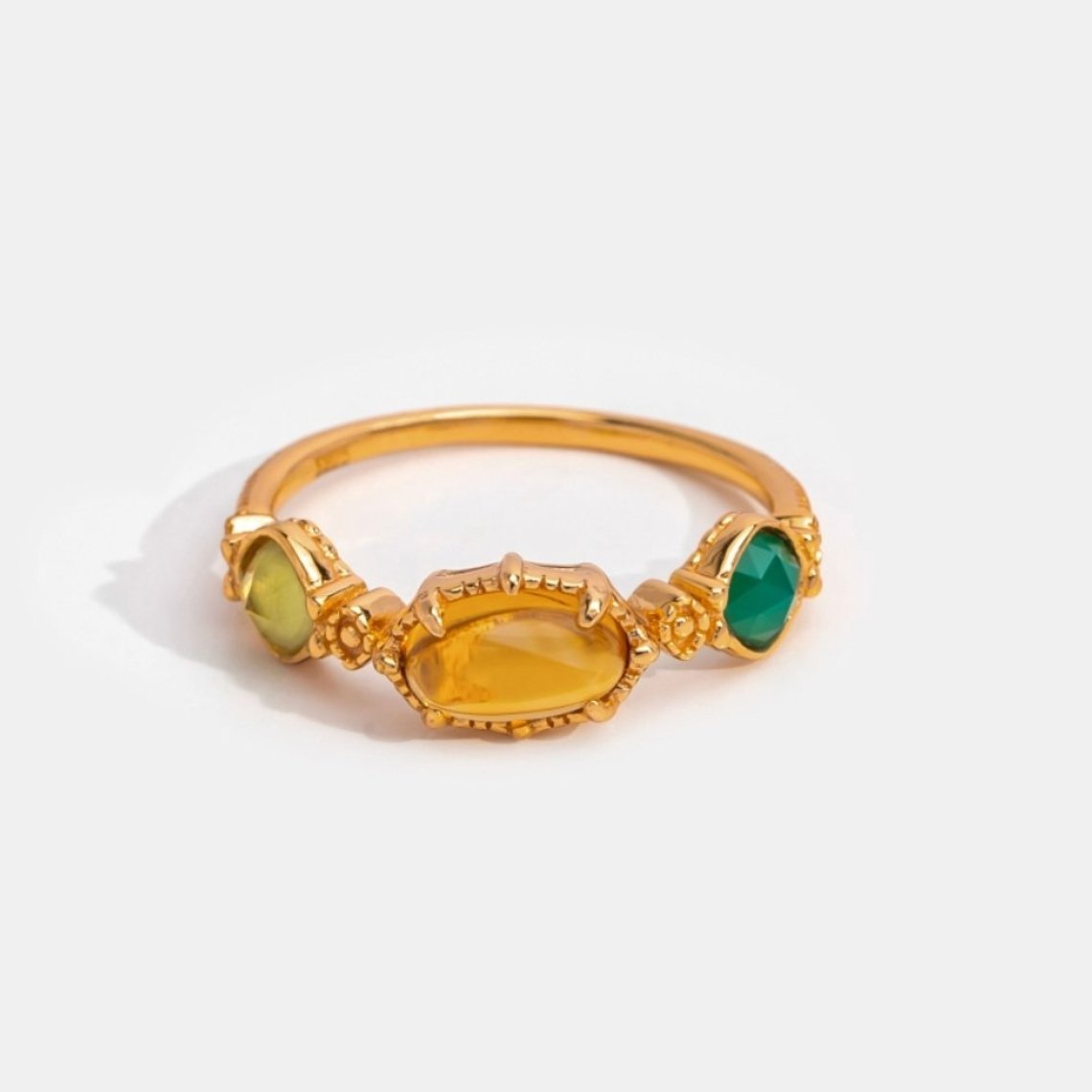 Aurelia Natural Agate Rings