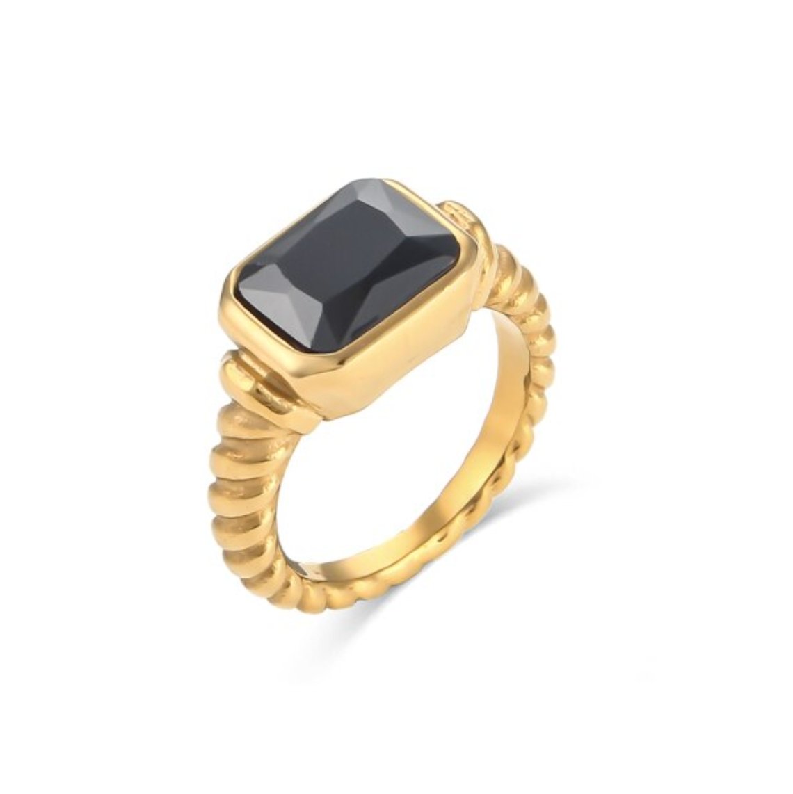 Aurora Crystal Gold Ring