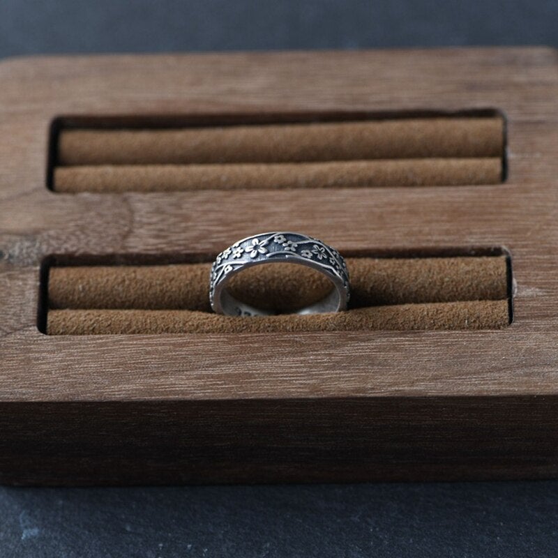 Bague fleur en argent Balmora