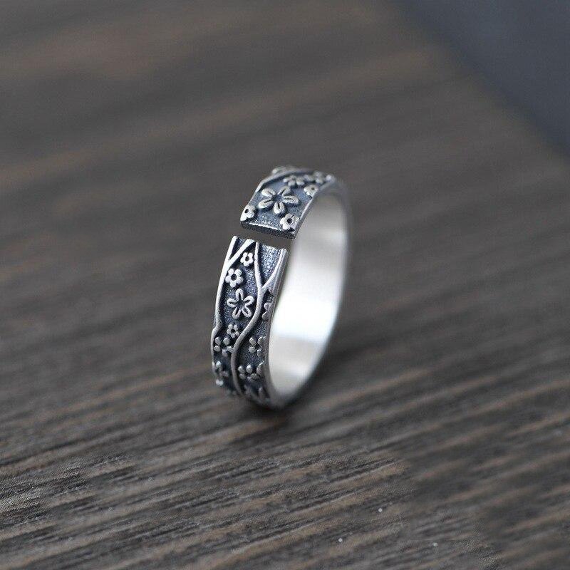 Bague fleur en argent Balmora