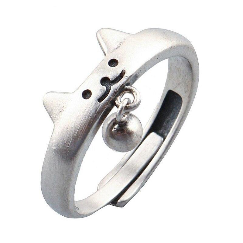 Balmora Sterling Silver Cat Ring