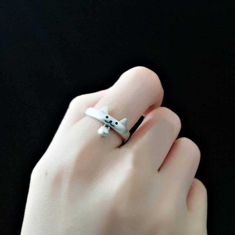 Balmora Sterling Silver Cat Ring