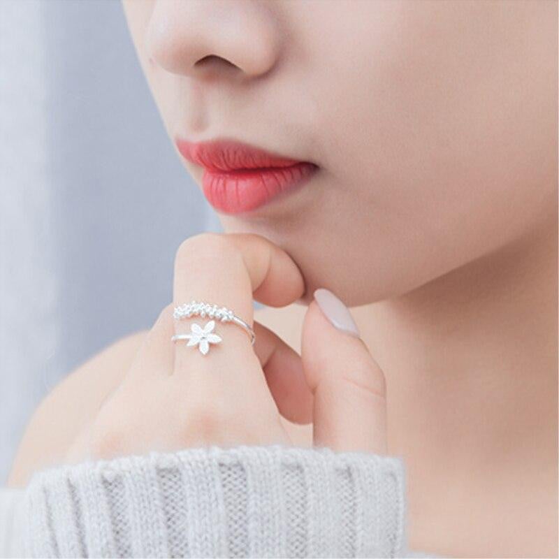 Cherry Blossom 925 Sterling Silver Ring
