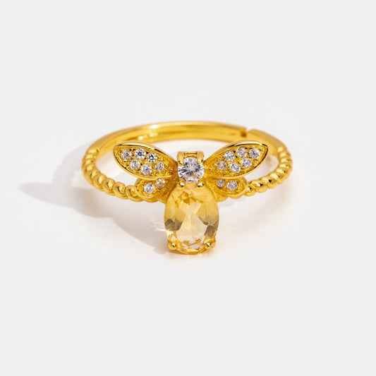 Crystal Bee Ring