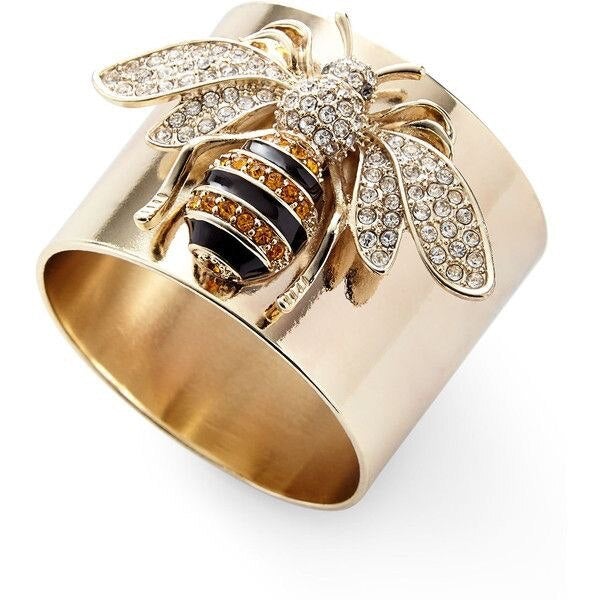Crystal Bee Statement Ring