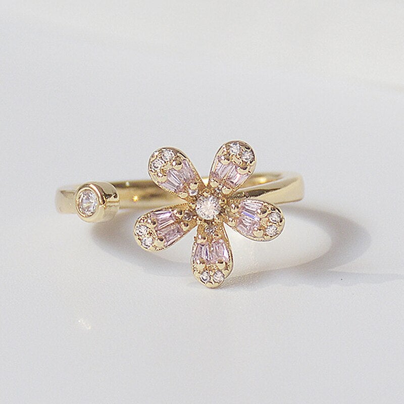 Crystal Flower & Butterfly Rings