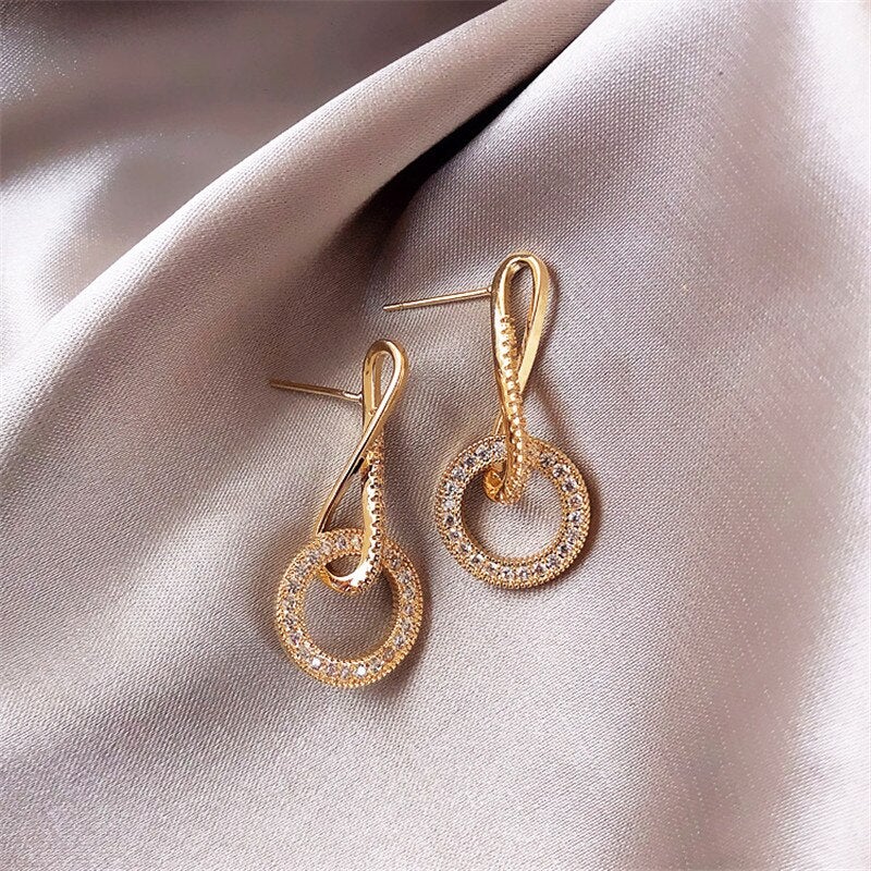 Crystal Music Drop Earrings