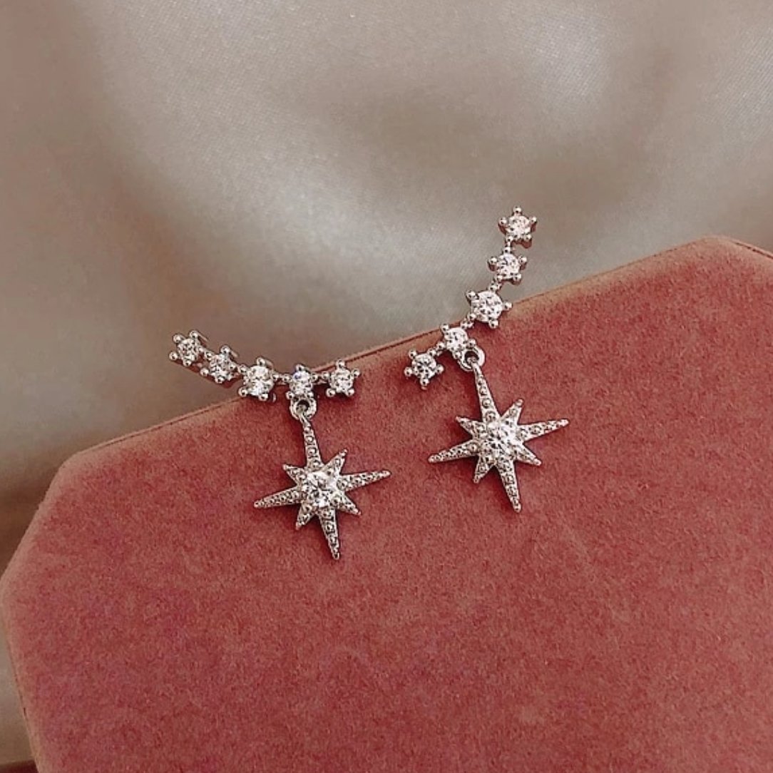 Crystal Star Earrings