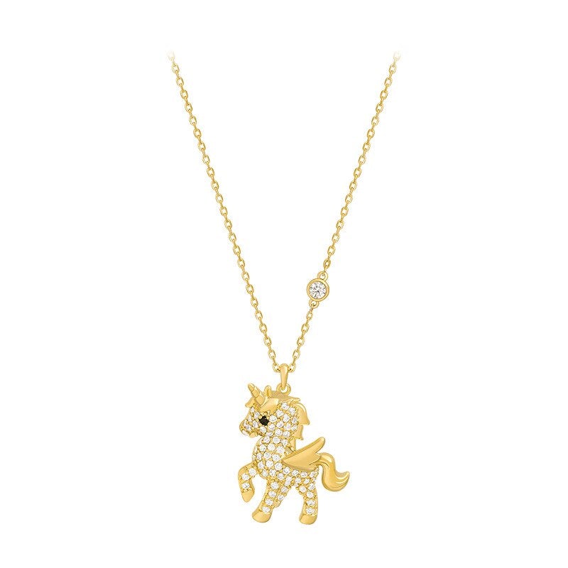 Crystal Unicorn Necklace