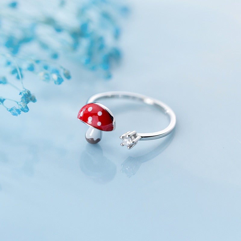 Bague champignon conte de fées