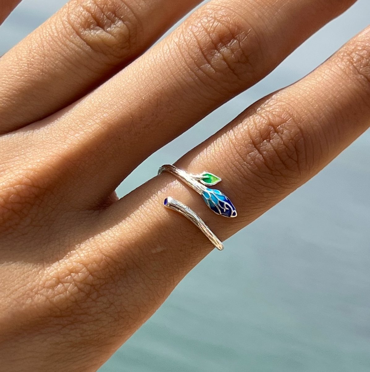 Flower Bud 925 Sterling Silver Ring