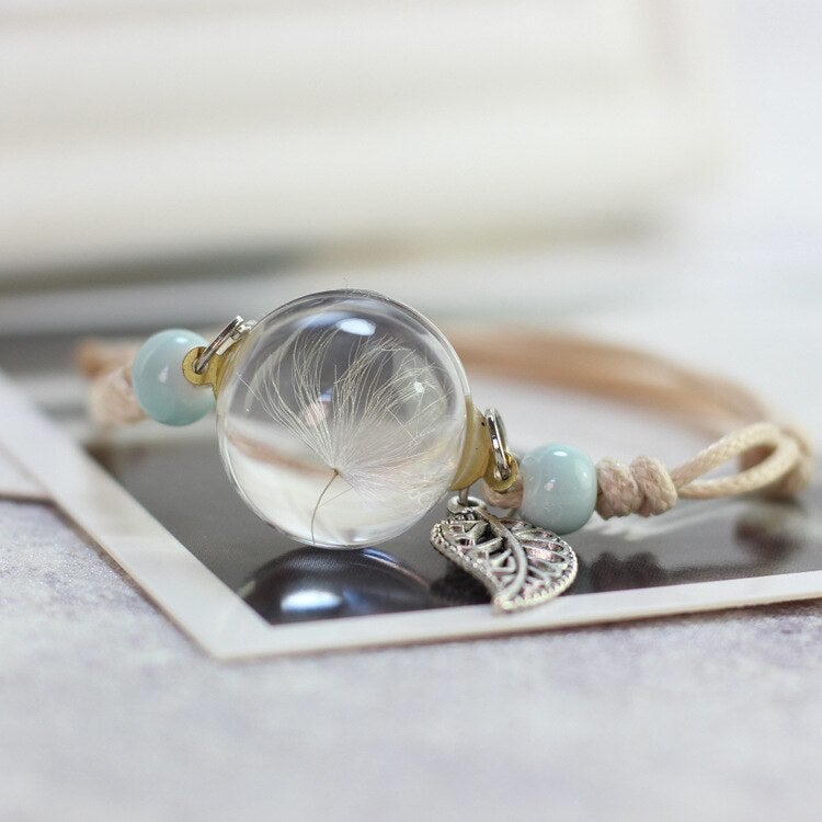 'Forever Blooming' Glass Bracelet